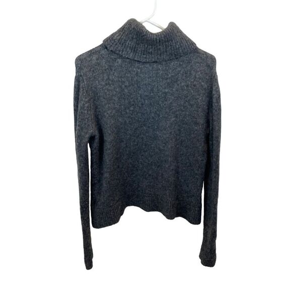 Ladies Banana Republic Grey Wool Blend Turtleneck Sweater Size Small - Picture 6 of 8